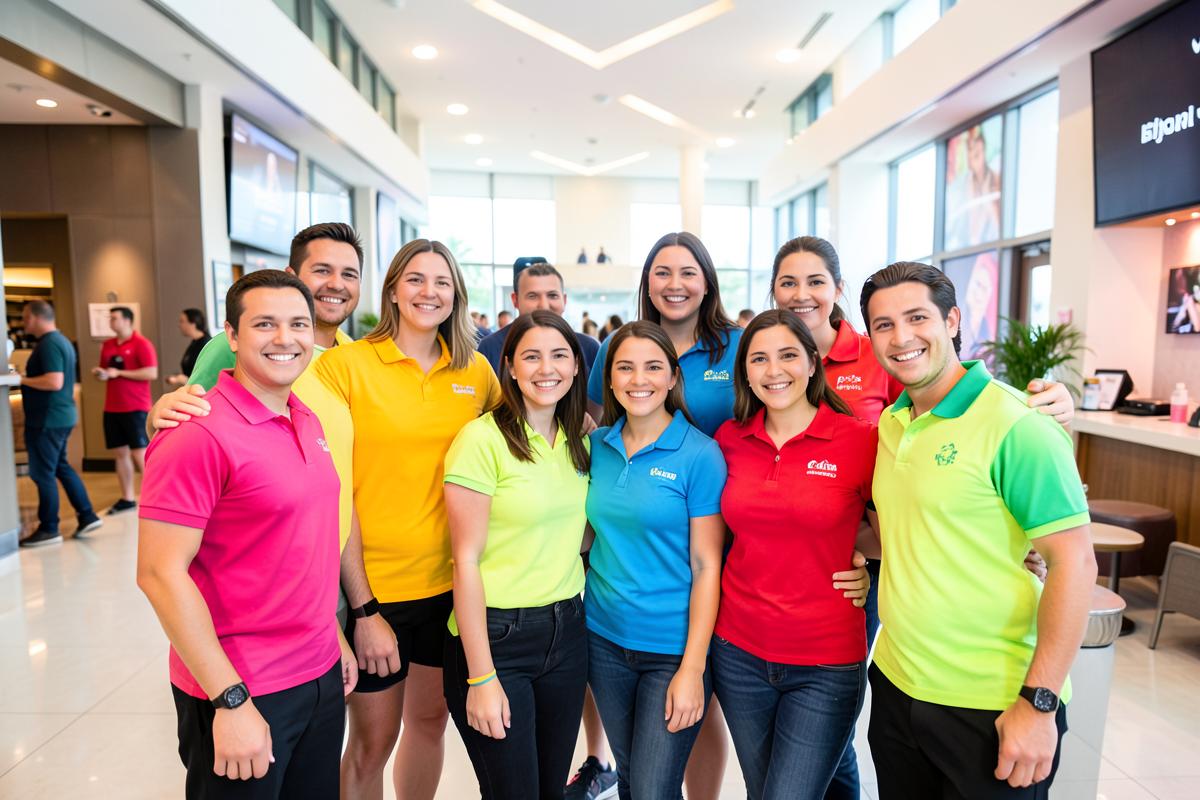 Equipe FastFun recebendo os visitantes